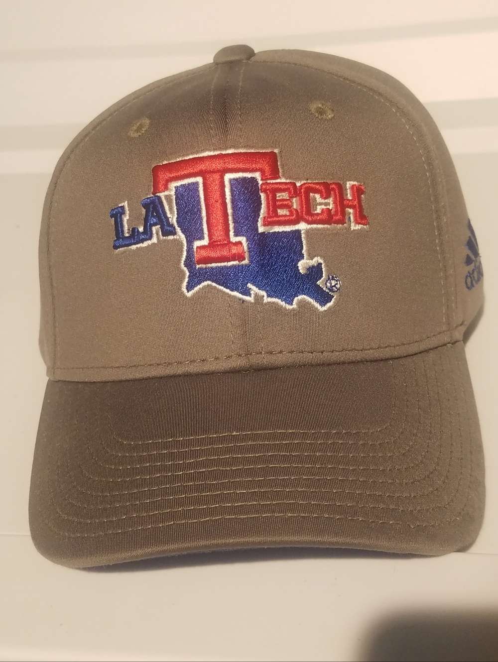 Louisana Tech Adidas Gray Cap Hat Men Adjustable
